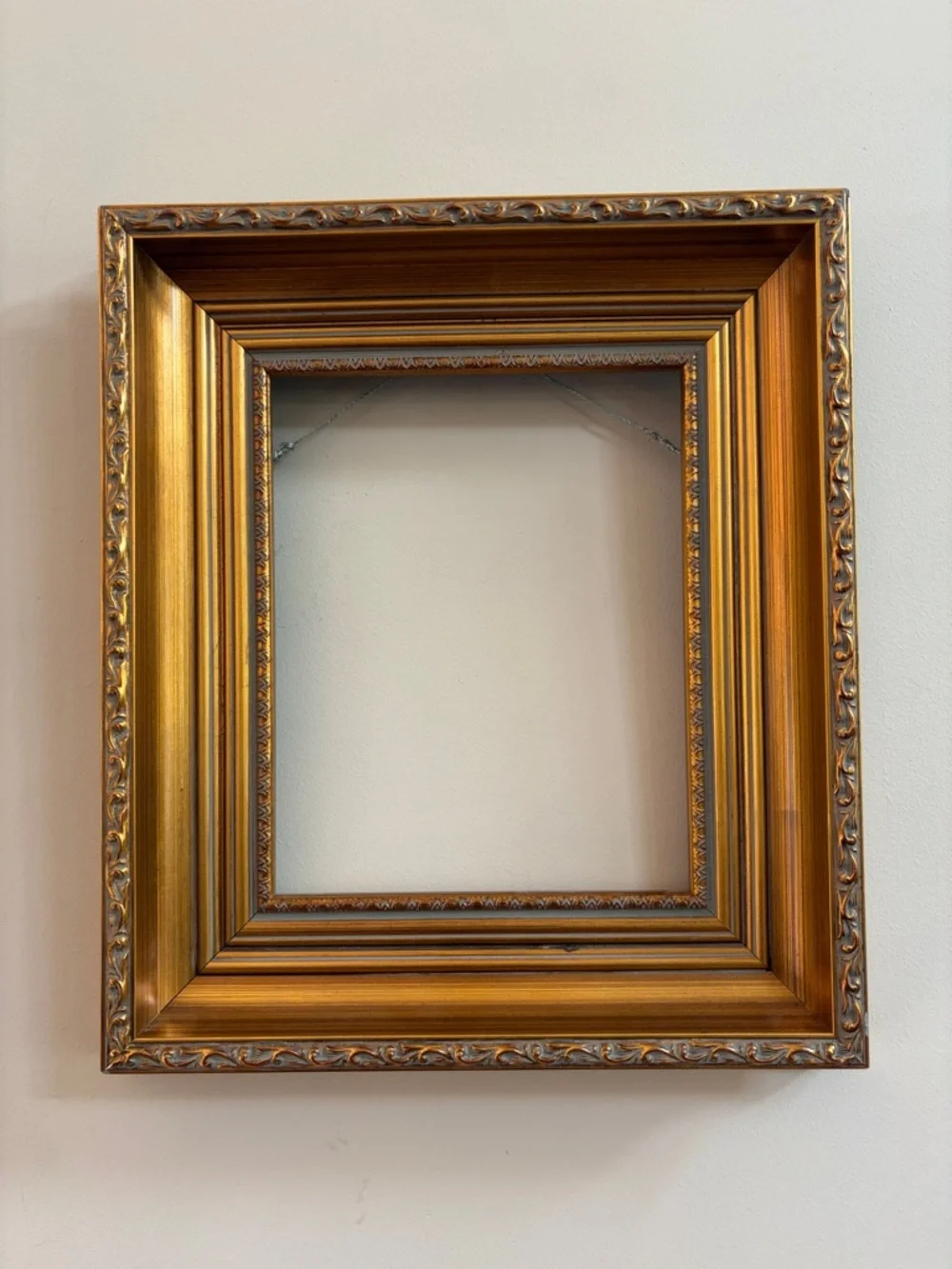 Gold Leaf Ornate Embossed Wood Picture Frame Art Artwork Wall Decor Home Accents